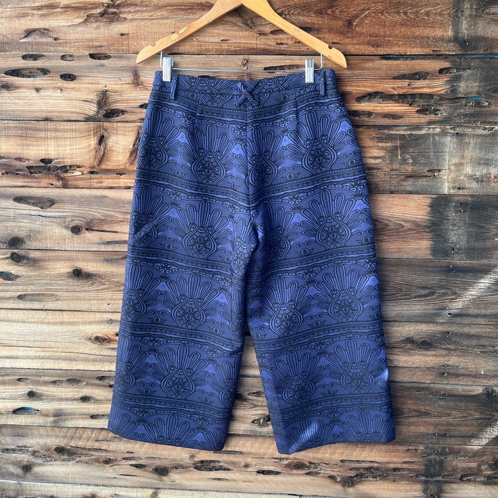 BCBGENERATION | Indigo Patterned Wide-Leg Cropped… - image 7